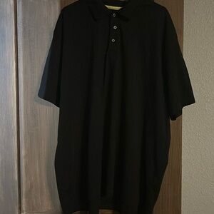 Mens polo style shirt by FOUNDRY Supply Co. Black. Size 3XL. Like new.